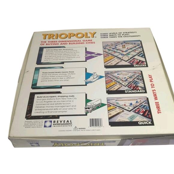 Triopoly The Three-Dimensional Game of Buying & Building Cities Complete - Picture 2 of 7